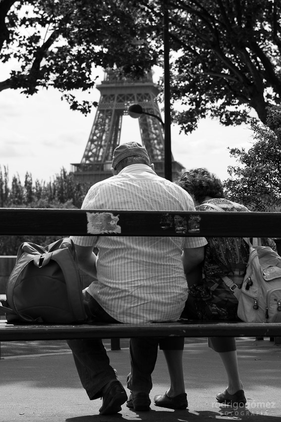 Turistas en Parí­s